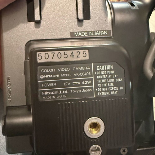 Hitachi Saticon VK-C840 videocamera like new