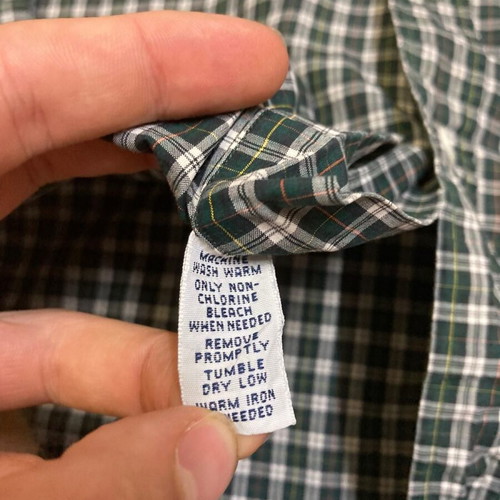 Ralph Lauren Overhemd Custom Fit Regent Green Blocked, 3XL