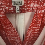 Strapless Dress Bershka like new, size Large, white and red