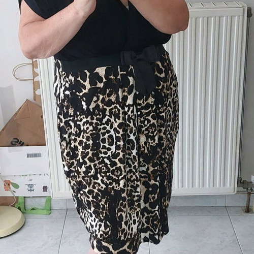 Leopard plus size viscose dress 2XL-3XL like new