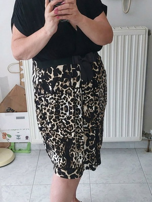 Φόρεμα leopard plus βισκόζη 2XL-3XL σαν καινούργιο