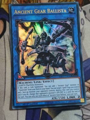 Ancient Gear Ballista κάρτα Yu-Gi-Oh! σαν καινούργιο