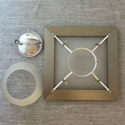 Vibia Sandwich ceiling light 50x50 cm metal matte and opal glass like new