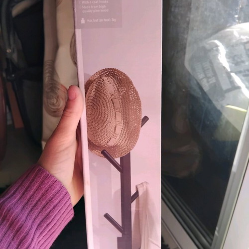 Coat rack with 6 hooks new