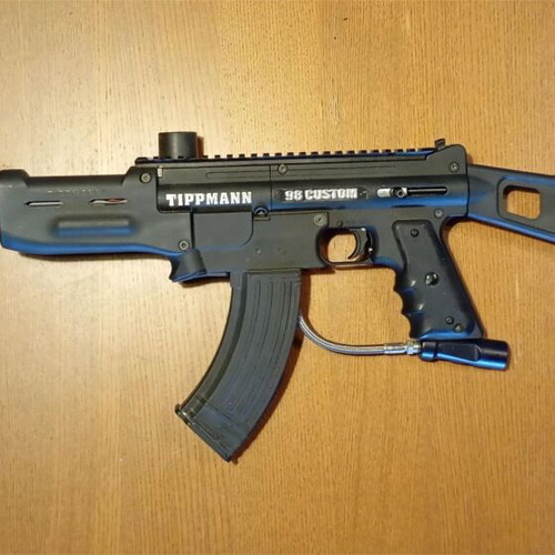 Tippmann 98 Paintball Equipment with AK47 Look like new