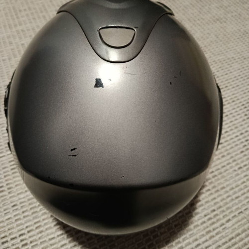 Nolan motorcycle helmet used, dual visor, flip-up