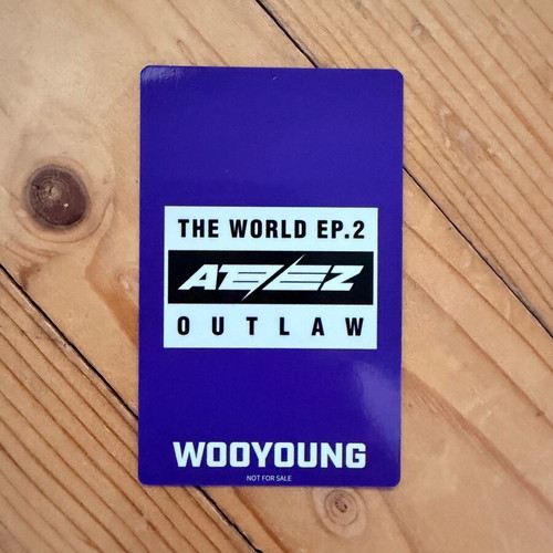 Ateez Wooyoung The World EP Outlaw Kpop photo card