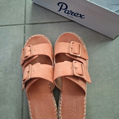 Parex salmon slippers like new, size 36, pink