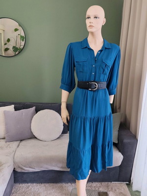Enzzo petrol dress size medium like new