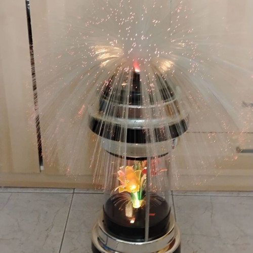 Vintage Fiber Lamp 1970s used with optical fibers