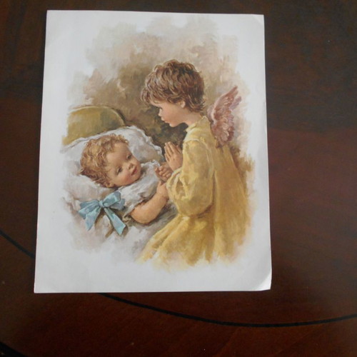 Children's lithographs used, pack of 4, size 25x20cm