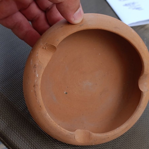 Vintage ceramic ashtray 1980s, 13.5 cm diameter