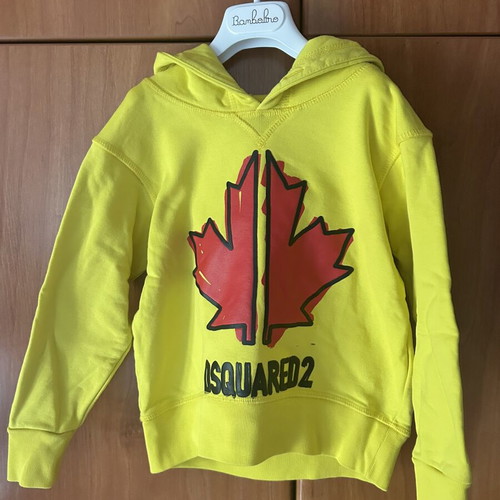 Dsquared2 Hoodie Kids 4 Years Old Like New Yellow