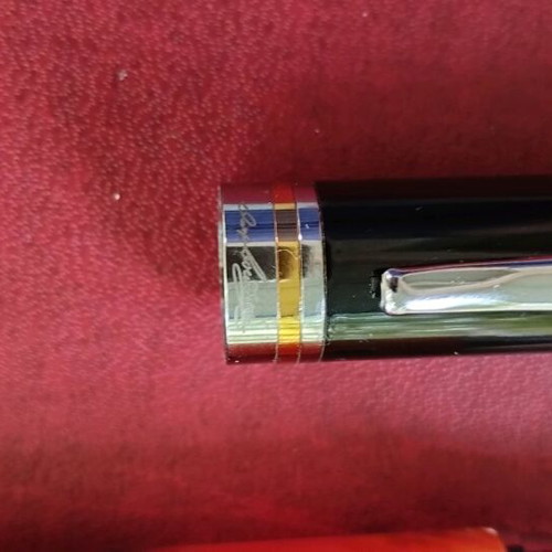 Iridium Point Pen with Signature new, acrylic brown-amber body