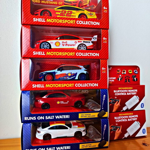 Shell V-Power Collectible Toy Cars New with Bluetooth Batteries