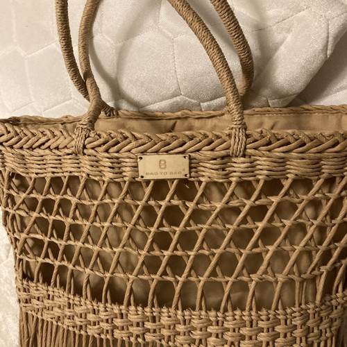 Straw bags new, set of 2 handheld