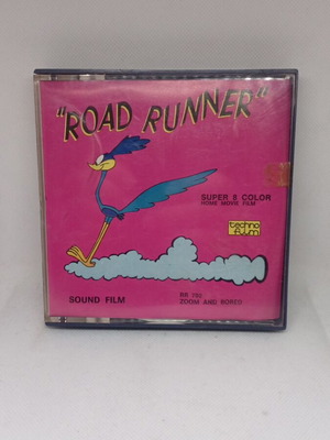 Ταινία Super 8 Color "ROAD RUNNER" TECHNO FILM RR 702 μεταχειρισμένη, κινούμενα σχέδια