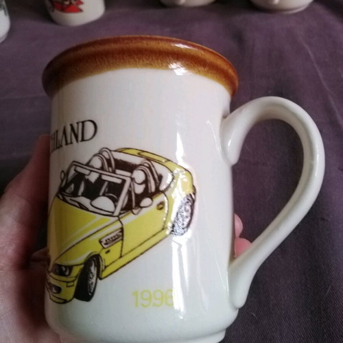 Antique set of 7 collectible ceramic mugs from England from a personal collection