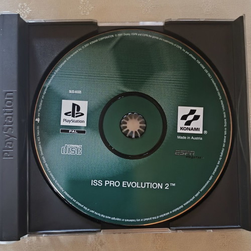 ISS Pro Evolution 2 PS1 game, PAL, retro sports