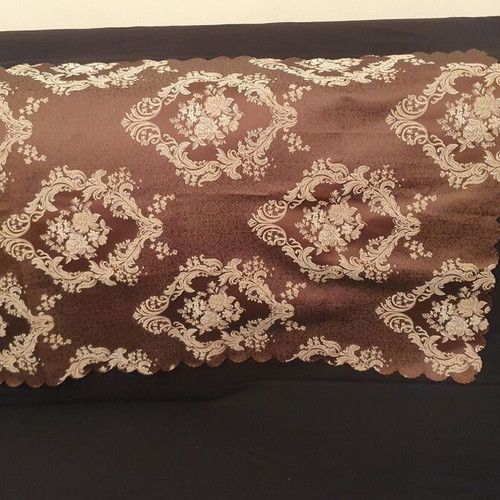 Small tablecloth, beige/brown, 90x55 cm