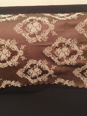 Small tablecloth, beige/brown, 90x55 cm