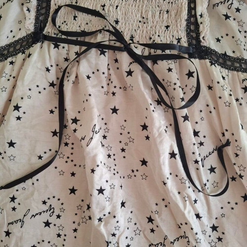 Guess Jeans dress with stars like new, beige and black
