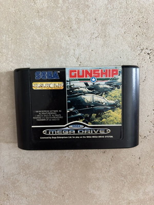 Gunship Sega Mega Drive game