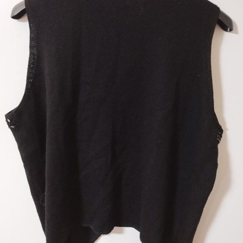 Knitted black cardigan like new, one size L-XL