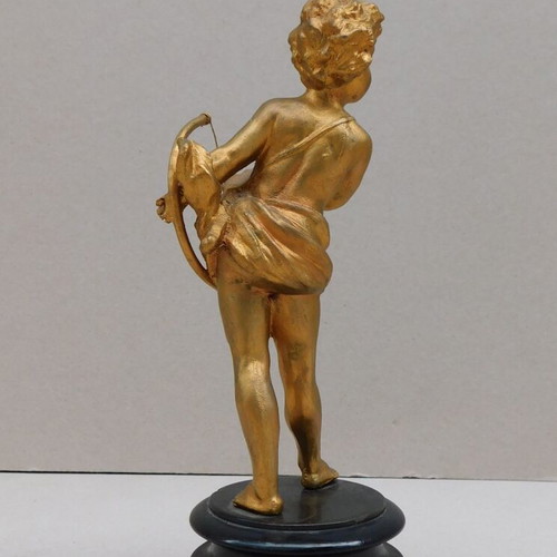 Metal Statue of Wingless Eros, like new, French origin, 130 years old