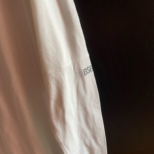 BSB white oversized blouse L like new with lightning design