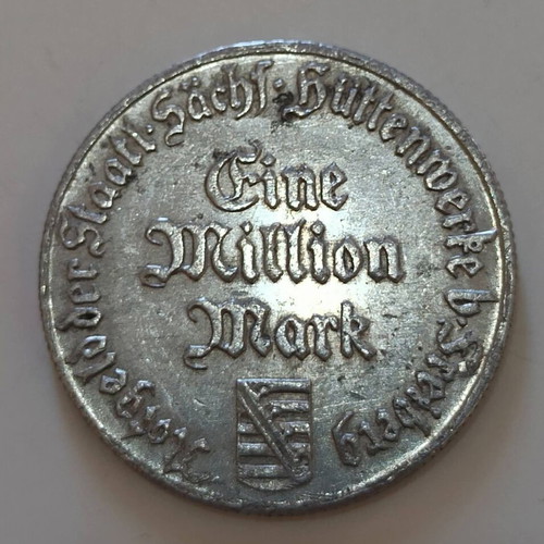 Freiburg 1,000,000 Mark 1923 coin like new