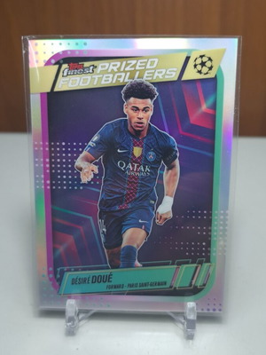 Topps Finest 2026 Prized Footballers Desire Doue κάρτα σαν καινούργιο