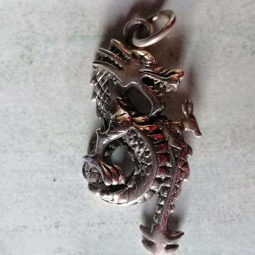 Silver 925 dragon pendant new