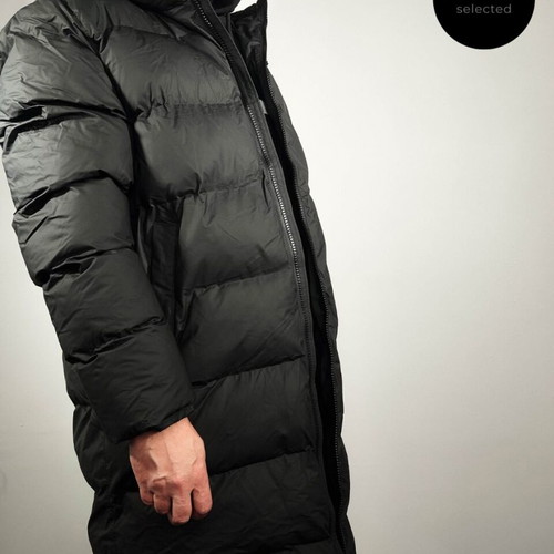 Rains Alta Long Puffer Jacket new, size L, black