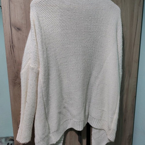 Knitted cardigan white XXXL used