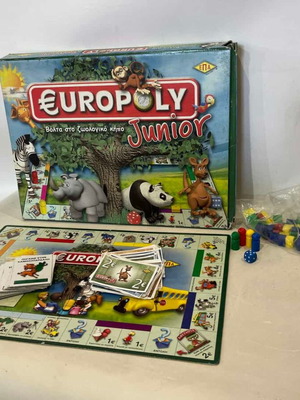 Επιτραπέζιο παιχνίδι Europoly Junior μεταχειρισμένο