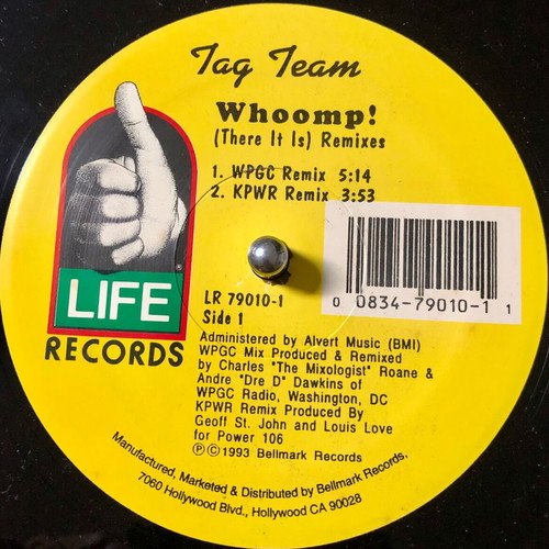 Whoomp! (There It Is) Remixes vinyl used, 12" hip-hop single