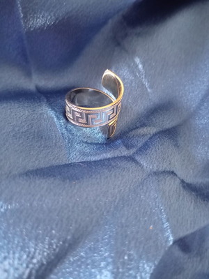 Steel ring new adjustable with meander pattern