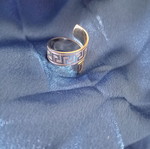 Steel ring new adjustable with meander pattern