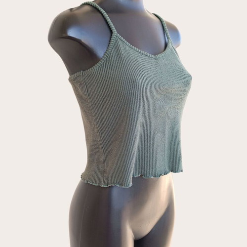 NA-KD Green Strap Top size M like new, winter fabric