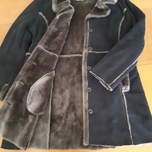 Women's suede-type coat used, lightly worn