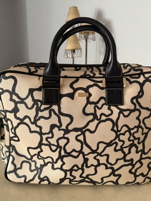 Tous laptop briefcase like new, 42-30-8cm, beige and black pattern