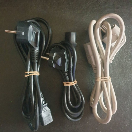 Power cables like new, pack of 3 pieces