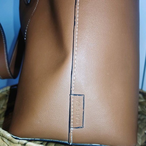 Carpisa shoulder bag synthetic leather like new, brown