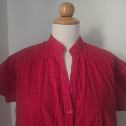 Women's shirt used, red, 100% cotton, size XL