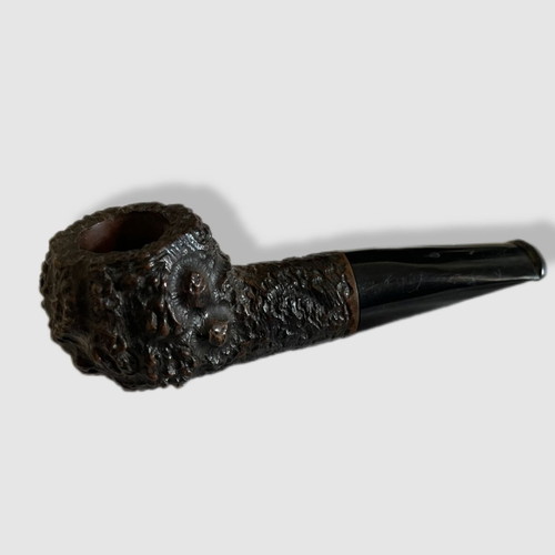 Handmade Czech wooden smoking pipe used with signs of wear