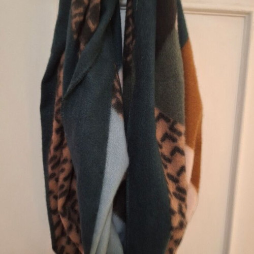 Scarf new green multicolor
