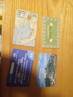 Phone cards pack of 4 pieces