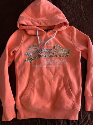 Superdry sweatshirt pink like new, size XS