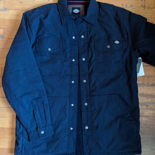 Dickies Flex Duck Shirt Jacket new black jacket size Large